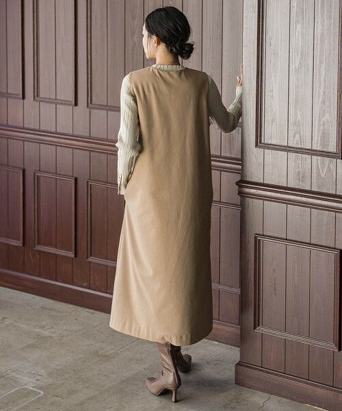 Droite lautreamont / ドロワットロートレアモン ロング・マキシ丈ワンピース | 裏起毛サキソニーワンピース≪手洗い可能≫ | 詳細10