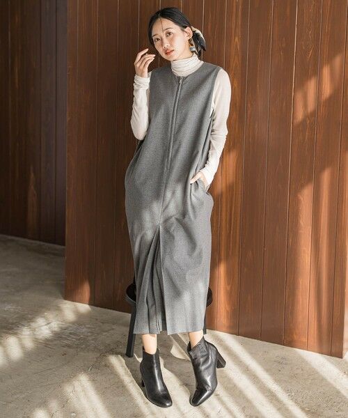 Droite lautreamont / ドロワットロートレアモン ロング・マキシ丈ワンピース | 裏起毛サキソニーワンピース≪手洗い可能≫ | 詳細19