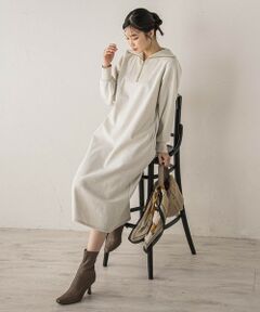 Droite lautreamont / ドロワットロートレアモン ロング・マキシ丈ワンピース | 【WEB限定】圧縮起毛ステンニットワンピース≪手洗い可能≫