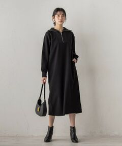 Droite lautreamont / ドロワットロートレアモン ロング・マキシ丈ワンピース | 【WEB限定】圧縮起毛ステンニットワンピース≪手洗い可能≫