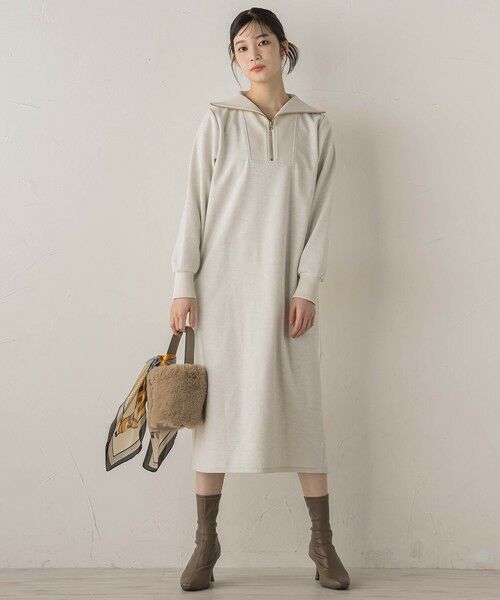 Droite lautreamont / ドロワットロートレアモン ロング・マキシ丈ワンピース | 【WEB限定】圧縮起毛ステンニットワンピース≪手洗い可能≫ | 詳細6