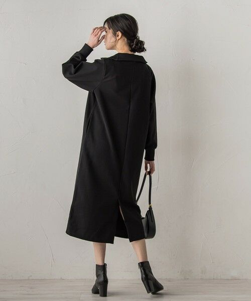 Droite lautreamont / ドロワットロートレアモン ロング・マキシ丈ワンピース | 【WEB限定】圧縮起毛ステンニットワンピース≪手洗い可能≫ | 詳細9