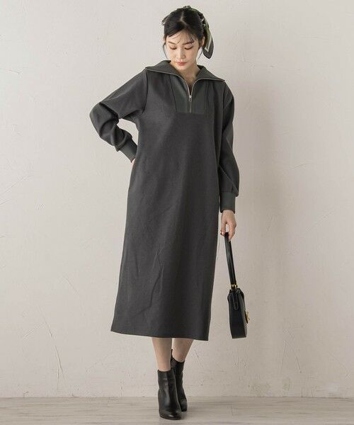 Droite lautreamont / ドロワットロートレアモン ロング・マキシ丈ワンピース | 【WEB限定】圧縮起毛ステンニットワンピース≪手洗い可能≫ | 詳細22