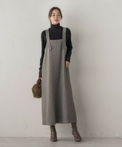 Droite lautreamont / ドロワットロートレアモン ロング・マキシ丈ワンピース | ミックスツイードジャンスカ