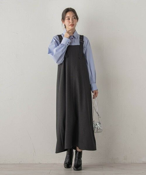 Droite lautreamont / ドロワットロートレアモン ロング・マキシ丈ワンピース | ミックスツイードジャンスカ | 詳細16