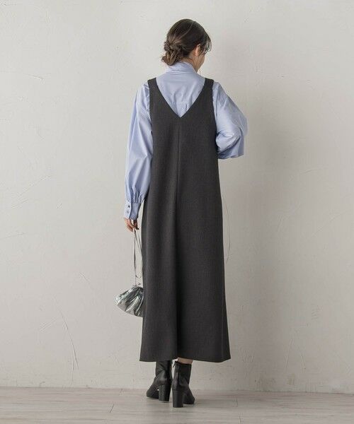 Droite lautreamont / ドロワットロートレアモン ロング・マキシ丈ワンピース | ミックスツイードジャンスカ | 詳細18