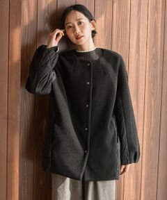 Droite lautreamont / ドロワットロートレアモン ダッフルコート | メランジブランケットコート