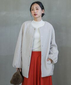 Droite lautreamont / ドロワットロートレアモン ダッフルコート | メランジブランケットコート