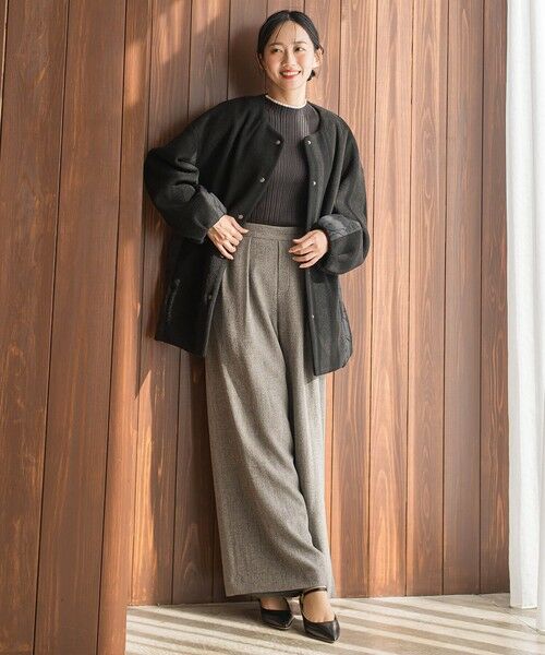 Droite lautreamont / ドロワットロートレアモン ダッフルコート | メランジブランケットコート | 詳細4