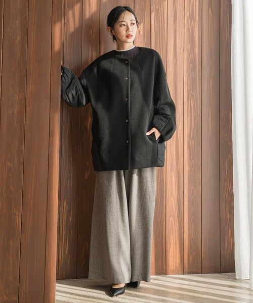 Droite lautreamont / ドロワットロートレアモン ダッフルコート | メランジブランケットコート | 詳細9