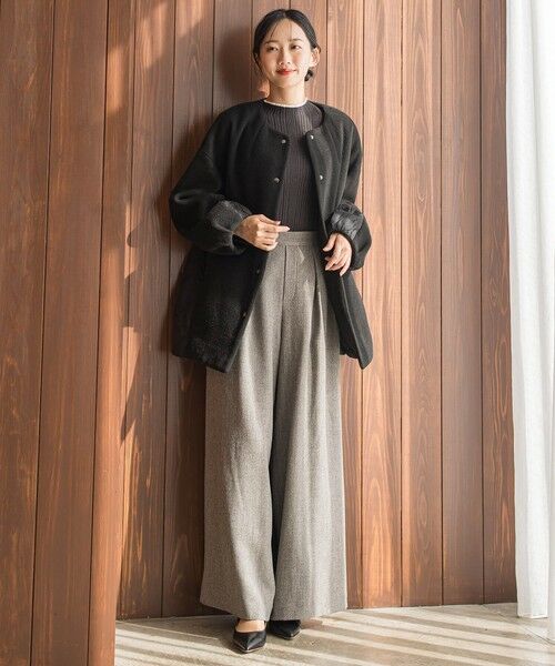 Droite lautreamont / ドロワットロートレアモン ダッフルコート | メランジブランケットコート | 詳細1