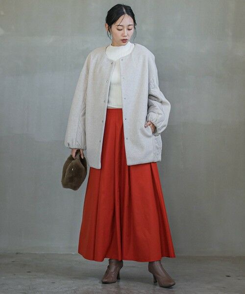 Droite lautreamont / ドロワットロートレアモン ダッフルコート | メランジブランケットコート | 詳細12