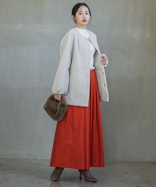 Droite lautreamont / ドロワットロートレアモン ダッフルコート | メランジブランケットコート | 詳細15