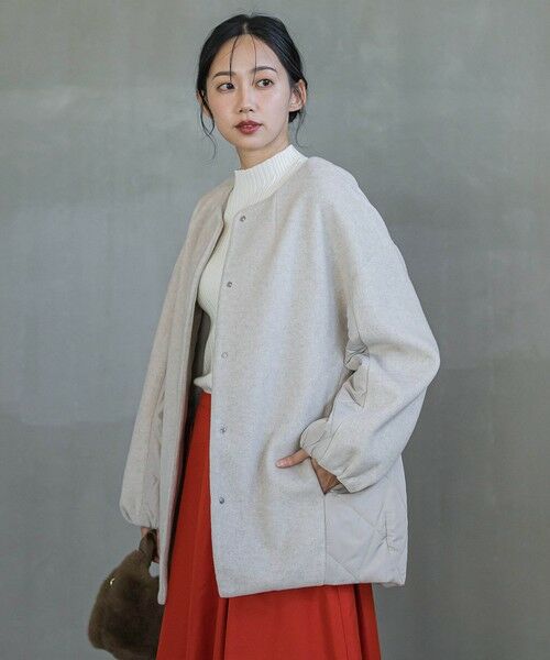 Droite lautreamont / ドロワットロートレアモン ダッフルコート | メランジブランケットコート | 詳細16