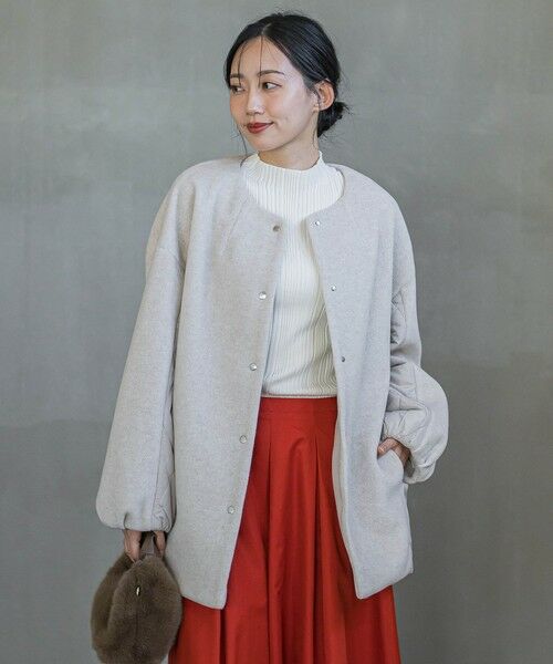 Droite lautreamont / ドロワットロートレアモン ダッフルコート | メランジブランケットコート | 詳細17