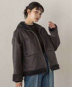 Droite lautreamont / ドロワットロートレアモン ダッフルコート | 【WEB限定】フェイクムートンファーコート