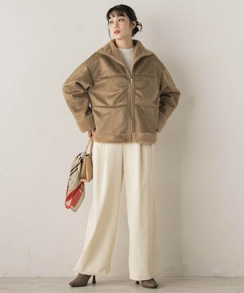 Droite lautreamont / ドロワットロートレアモン ダッフルコート | 【WEB限定】フェイクムートンファーコート | 詳細3