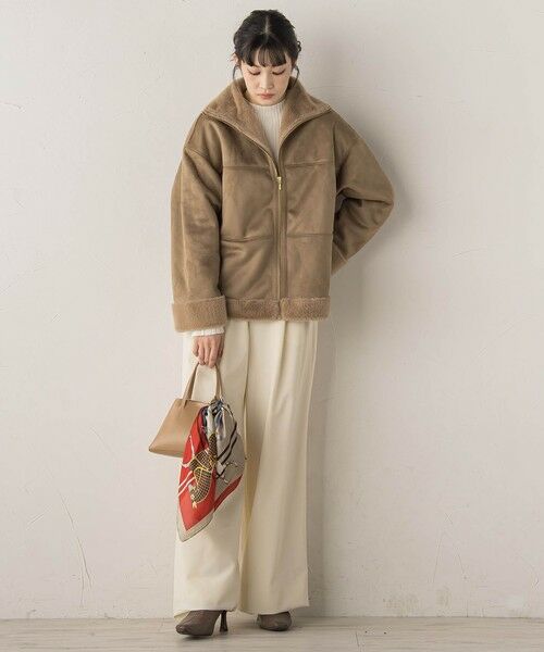 Droite lautreamont / ドロワットロートレアモン ダッフルコート | 【WEB限定】フェイクムートンファーコート | 詳細4