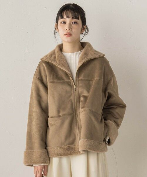 Droite lautreamont / ドロワットロートレアモン ダッフルコート | 【WEB限定】フェイクムートンファーコート | 詳細5