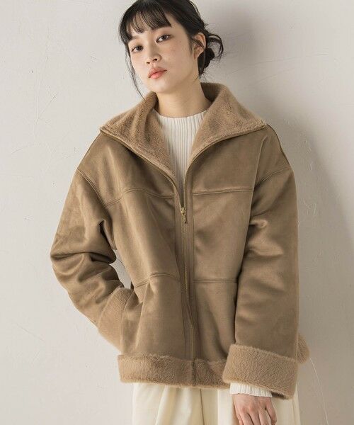 Droite lautreamont / ドロワットロートレアモン ダッフルコート | 【WEB限定】フェイクムートンファーコート | 詳細6