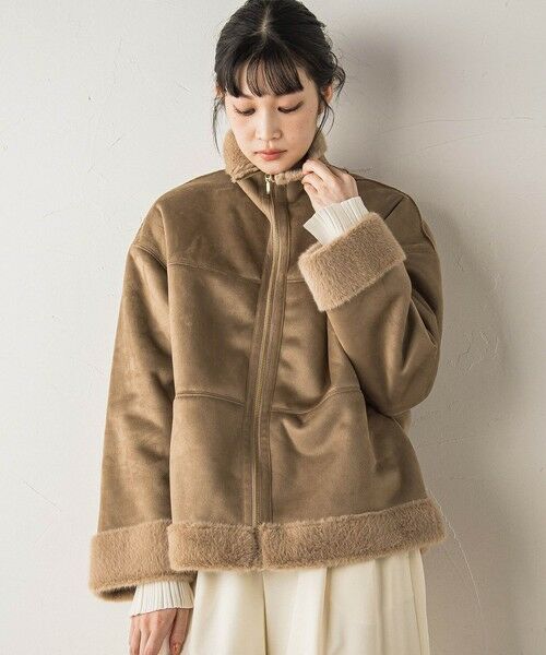 Droite lautreamont / ドロワットロートレアモン ダッフルコート | 【WEB限定】フェイクムートンファーコート | 詳細12