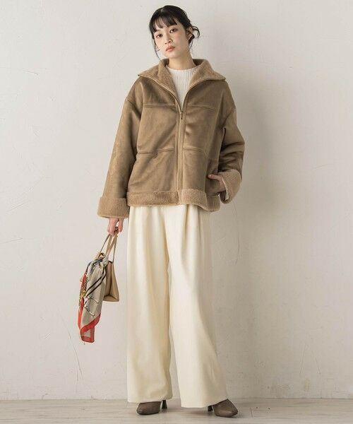 Droite lautreamont / ドロワットロートレアモン ダッフルコート | 【WEB限定】フェイクムートンファーコート | 詳細2