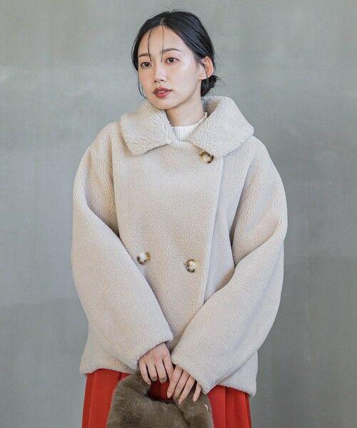 Droite lautreamont / ドロワットロートレアモン ダッフルコート | ボアボンディングPコート | 詳細1