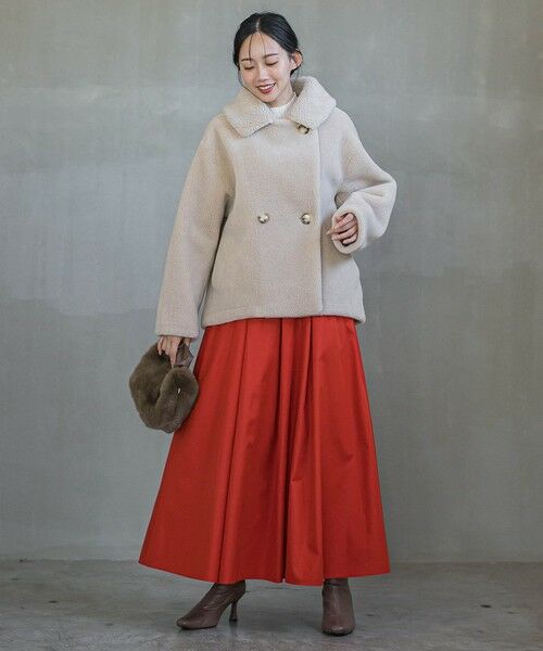 Droite lautreamont / ドロワットロートレアモン ダッフルコート | ボアボンディングPコート | 詳細8