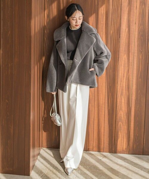 Droite lautreamont / ドロワットロートレアモン ダッフルコート | ボアボンディングPコート | 詳細12