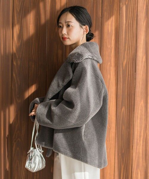 Droite lautreamont / ドロワットロートレアモン ダッフルコート | ボアボンディングPコート | 詳細9