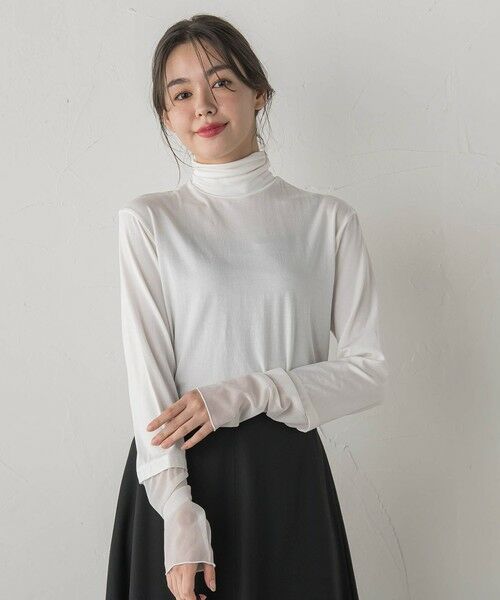 Droite lautreamont / ドロワットロートレアモン カットソー | ウォッシャブルベア天竺カットソー≪洗濯機で洗える≫ | 詳細1