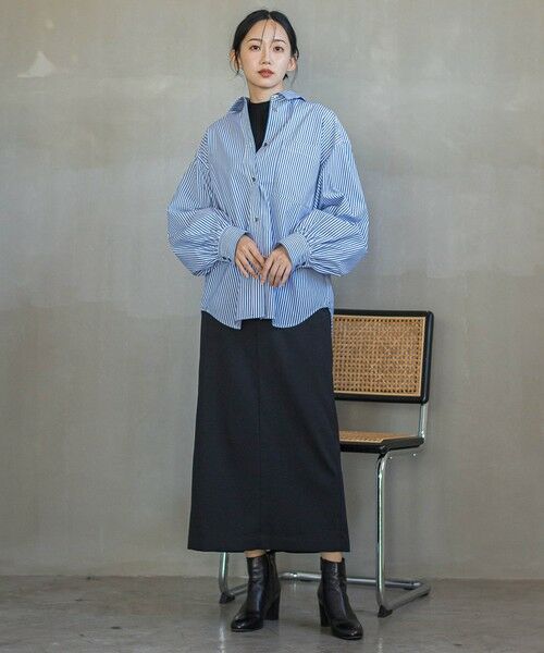 Droite lautreamont / ドロワットロートレアモン ミニ・ひざ丈スカート | 裏起毛タイトスカート≪手洗い可能≫ | 詳細3