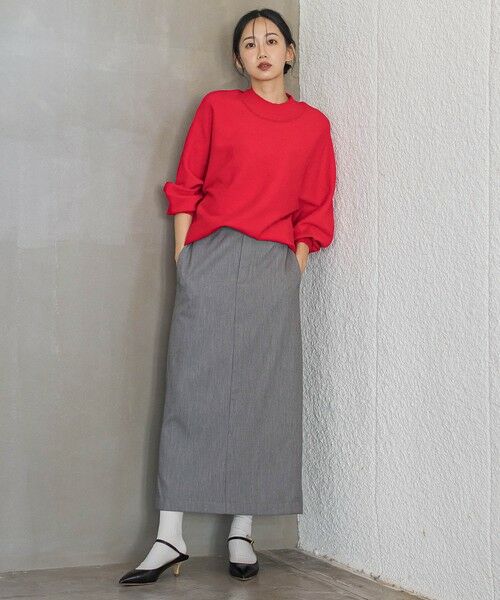 Droite lautreamont / ドロワットロートレアモン ミニ・ひざ丈スカート | 裏起毛タイトスカート≪手洗い可能≫ | 詳細14