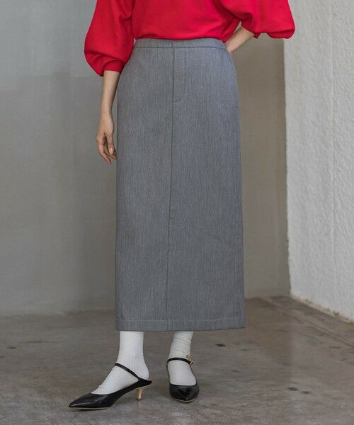 Droite lautreamont / ドロワットロートレアモン ミニ・ひざ丈スカート | 裏起毛タイトスカート≪手洗い可能≫ | 詳細15