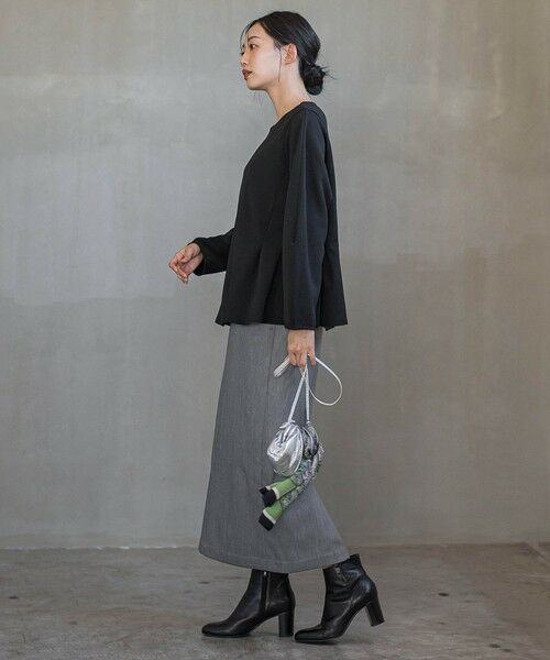 Droite lautreamont / ドロワットロートレアモン ミニ・ひざ丈スカート | 裏起毛タイトスカート≪手洗い可能≫ | 詳細18