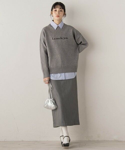 Droite lautreamont / ドロワットロートレアモン ミニ・ひざ丈スカート | 裏起毛タイトスカート≪手洗い可能≫ | 詳細24