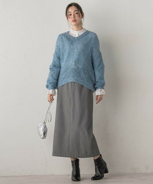 Droite lautreamont / ドロワットロートレアモン ミニ・ひざ丈スカート | 裏起毛タイトスカート≪手洗い可能≫ | 詳細26