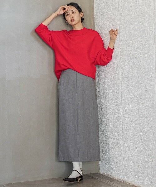 Droite lautreamont / ドロワットロートレアモン ミニ・ひざ丈スカート | 裏起毛タイトスカート≪手洗い可能≫ | 詳細12