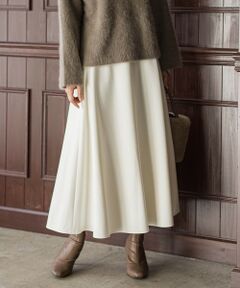 Droite lautreamont / ドロワットロートレアモン ミニ・ひざ丈スカート | 両面起毛ストレッチスカート≪洗濯機で洗える≫