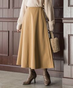 Droite lautreamont / ドロワットロートレアモン ミニ・ひざ丈スカート | 両面起毛ストレッチスカート≪洗濯機で洗える≫