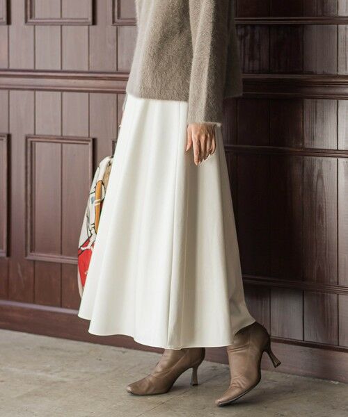 Droite lautreamont / ドロワットロートレアモン ミニ・ひざ丈スカート | 両面起毛ストレッチスカート≪洗濯機で洗える≫ | 詳細3