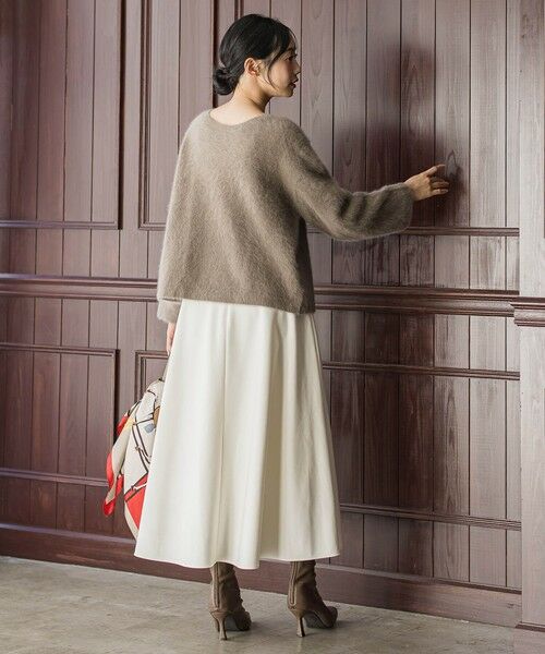 Droite lautreamont / ドロワットロートレアモン ミニ・ひざ丈スカート | 両面起毛ストレッチスカート≪洗濯機で洗える≫ | 詳細6