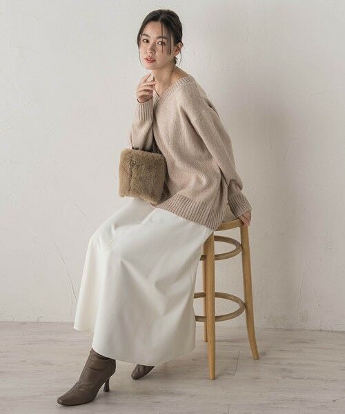 Droite lautreamont / ドロワットロートレアモン ミニ・ひざ丈スカート | 両面起毛ストレッチスカート≪洗濯機で洗える≫ | 詳細9