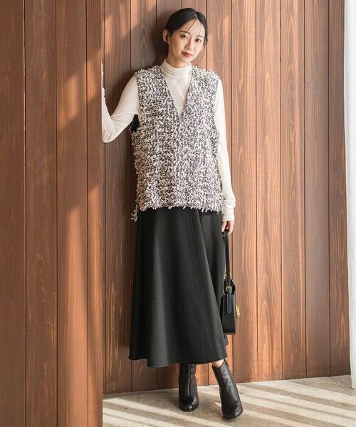 Droite lautreamont / ドロワットロートレアモン ミニ・ひざ丈スカート | 両面起毛ストレッチスカート≪洗濯機で洗える≫ | 詳細23