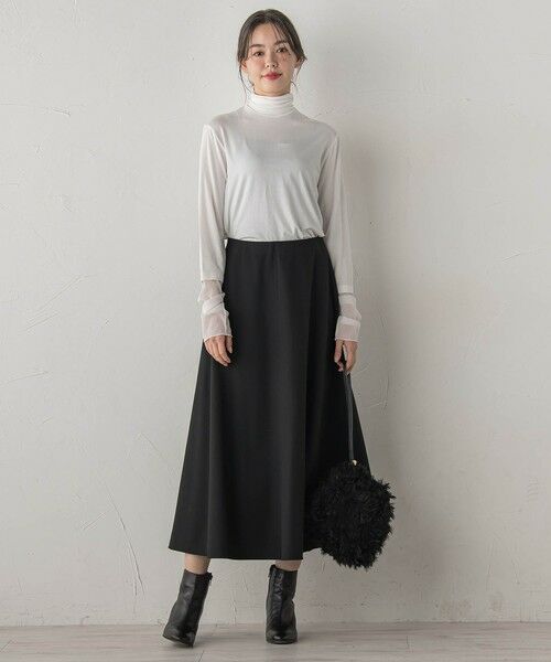 Droite lautreamont / ドロワットロートレアモン ミニ・ひざ丈スカート | 両面起毛ストレッチスカート≪洗濯機で洗える≫ | 詳細26