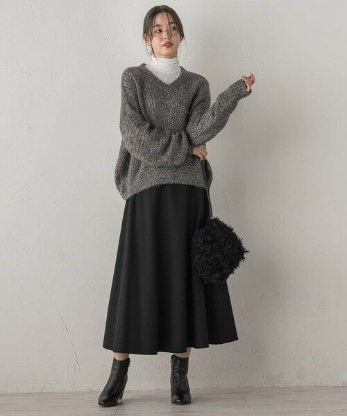 Droite lautreamont / ドロワットロートレアモン ミニ・ひざ丈スカート | 両面起毛ストレッチスカート≪洗濯機で洗える≫ | 詳細27