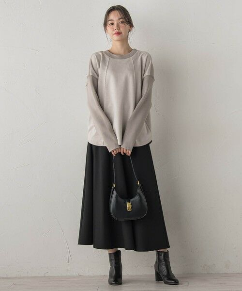 Droite lautreamont / ドロワットロートレアモン ミニ・ひざ丈スカート | 両面起毛ストレッチスカート≪洗濯機で洗える≫ | 詳細20