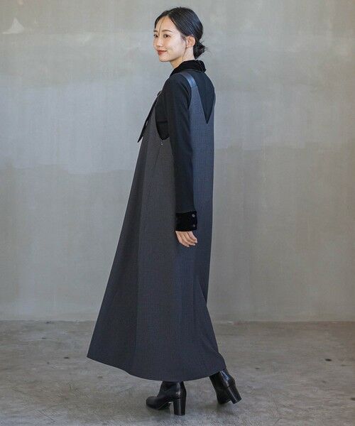 Droite lautreamont / ドロワットロートレアモン ニット・セーター | ベロア襟付きニット≪手洗い可能≫ | 詳細2