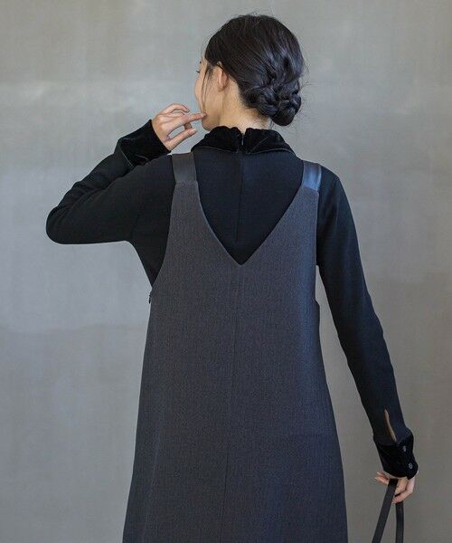 Droite lautreamont / ドロワットロートレアモン ニット・セーター | ベロア襟付きニット≪手洗い可能≫ | 詳細7