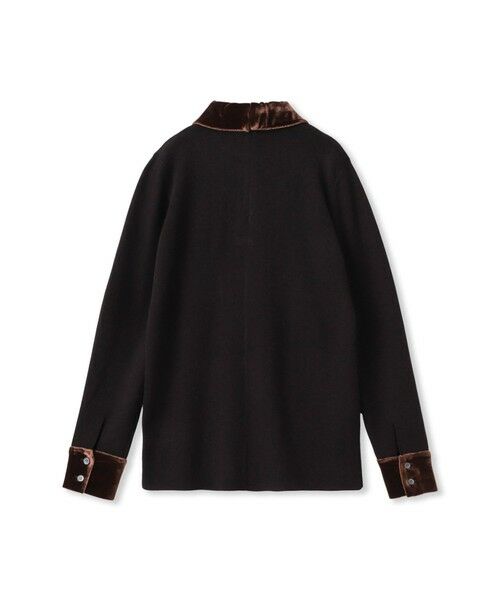 Droite lautreamont / ドロワットロートレアモン ニット・セーター | ベロア襟付きニット≪手洗い可能≫ | 詳細20